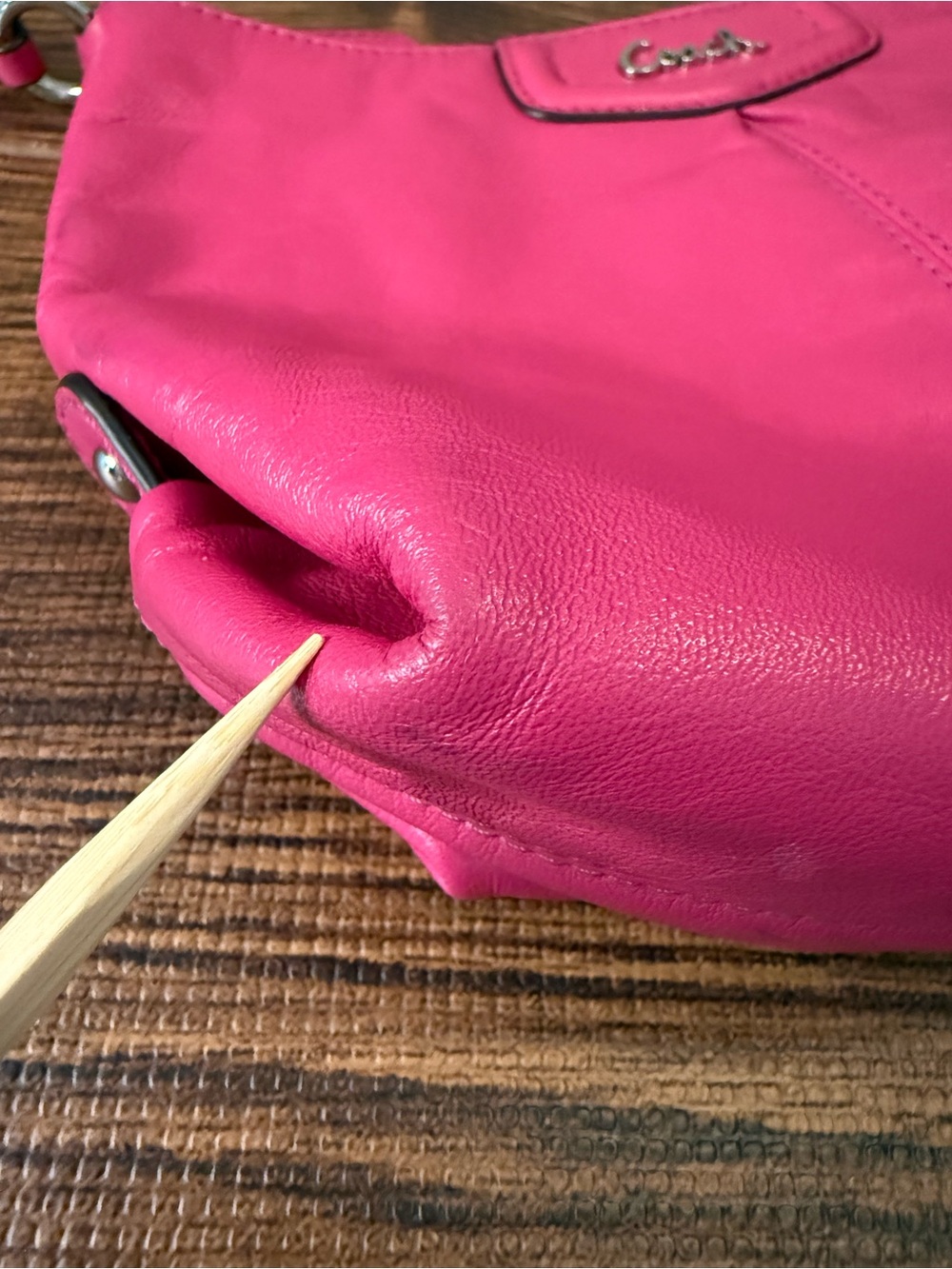 Coach Hot Pink Leather Crossbody Bag - Picture 4 of 16